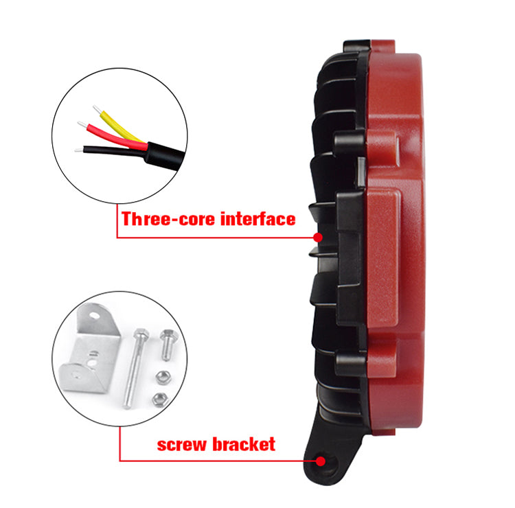 2PCS 7-inch 51W Pair of Auxiliary Lights Wide Vision LED Work Light for Off-road Car SUV IP67 Waterproof  White Light