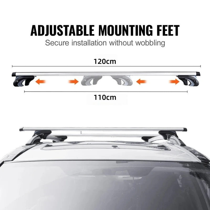 1pair 120CM Universal Car Roof Racks Cross Bars Crossbars