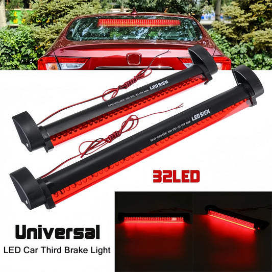 Universal LED Additional Brake Light, Adjustable 180° Car Rear Windshield Third Brake Light, High Bright Red Tail Light