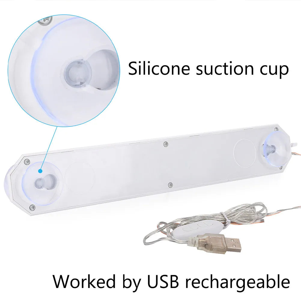 5 LED Vanity Light Bulbs for Makeup Mirror, Soft Illumination, USB Powered, Multiple Brightness Modes, No-Drill Installation