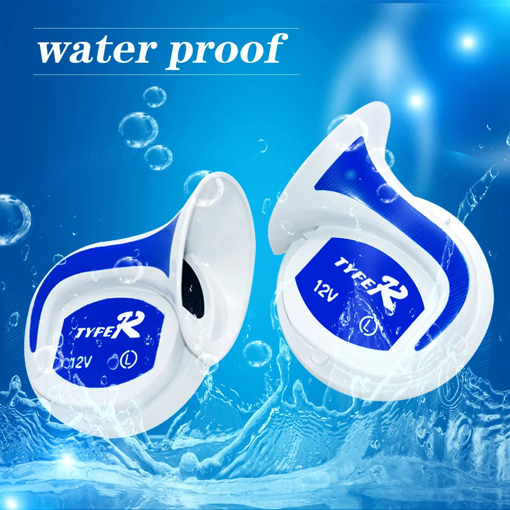 12V Electric Digital Siren Snail Loud Air Horns magic 8 Sounds 115db Car Truck