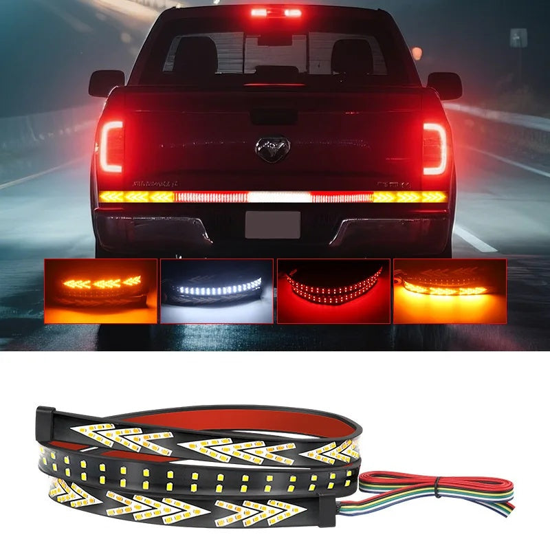 120cm Truck LED Tail Light 3 in 1 Brake/Turn Signal/DRLs LED Strip Light Waterproof For Moto Truck Trailer ATV 12V