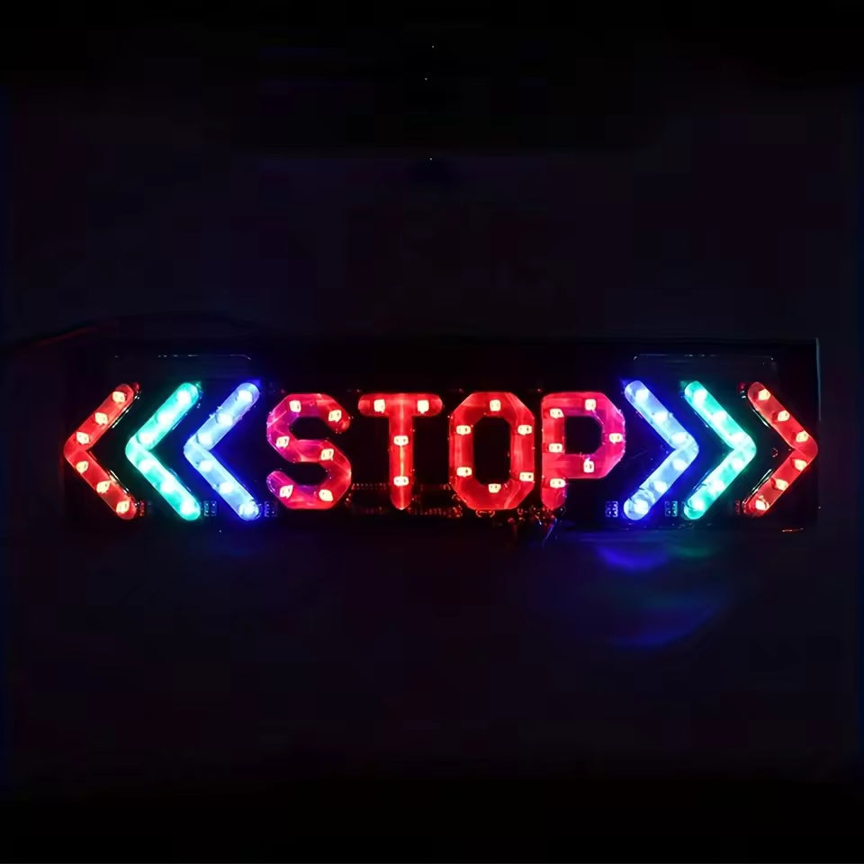 12V LED "STOP "Sign BRAKE LIGHT