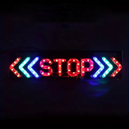 12V LED "STOP "Sign BRAKE LIGHT