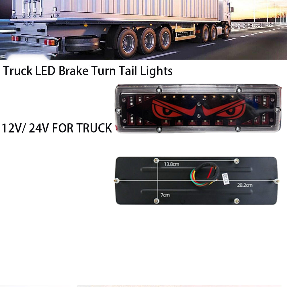 12V 24V Tail Lights Waterproof Brake Lights Waterproof 12V 24V LED Truck Brake Turn Tail Lights