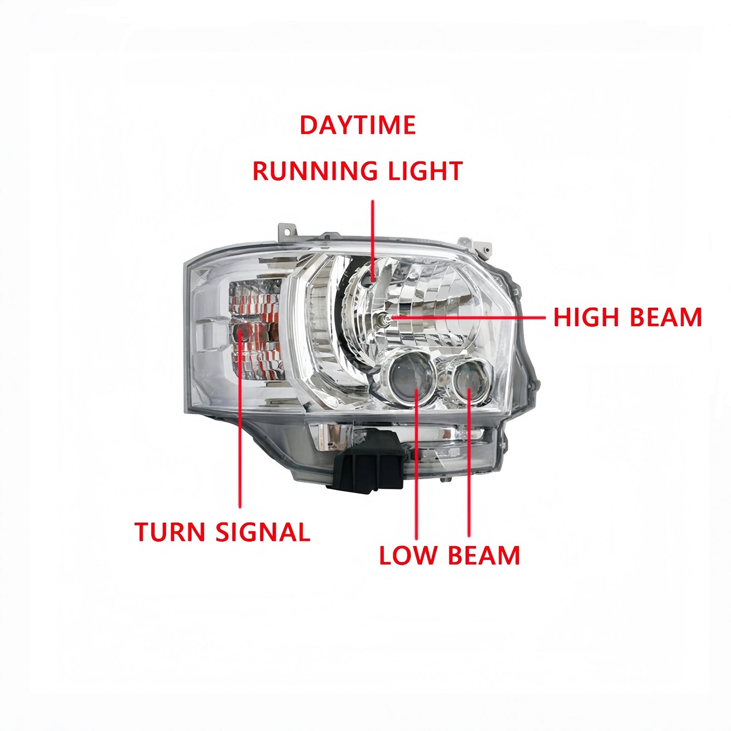High Quality Modified LED Headlights for Toyota Hiace 200 Series 2005–2019