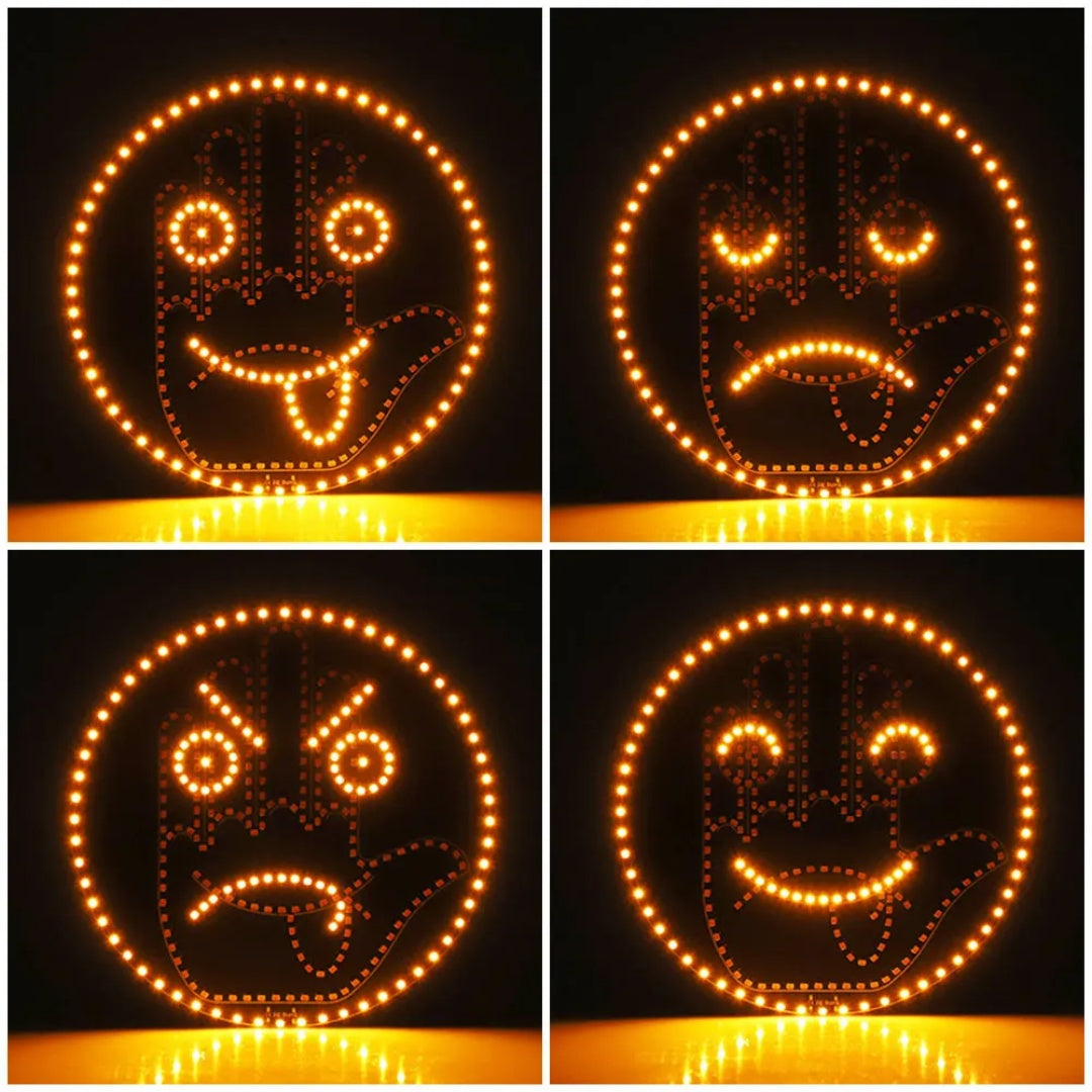 LED Car Rear Window Gesture Sign with Remote Control – Funny Hand Signal LED Light for Car, Truck & SUV