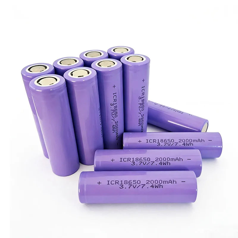 18650 Rechargeable Lithium Battery 3.7V 1800/2000mAh for Flashlight & Tools