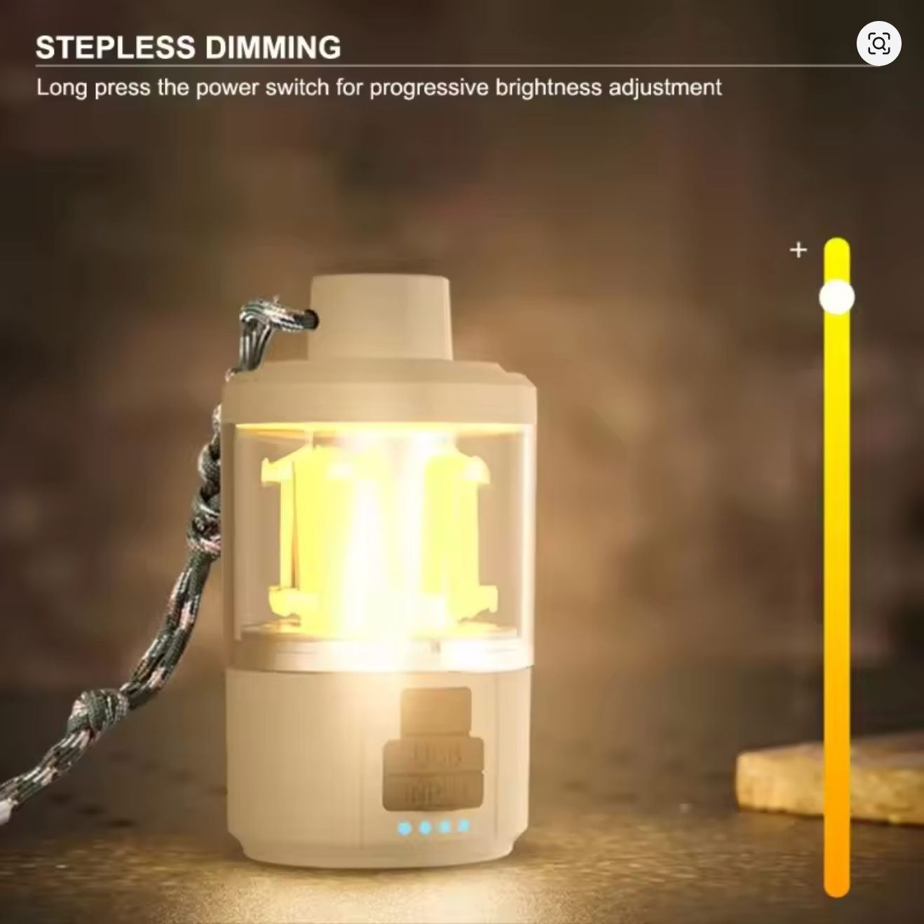 Solar-Rechargeable Camp Lantern | IPX7 Waterproof | 360° Magnetic Base