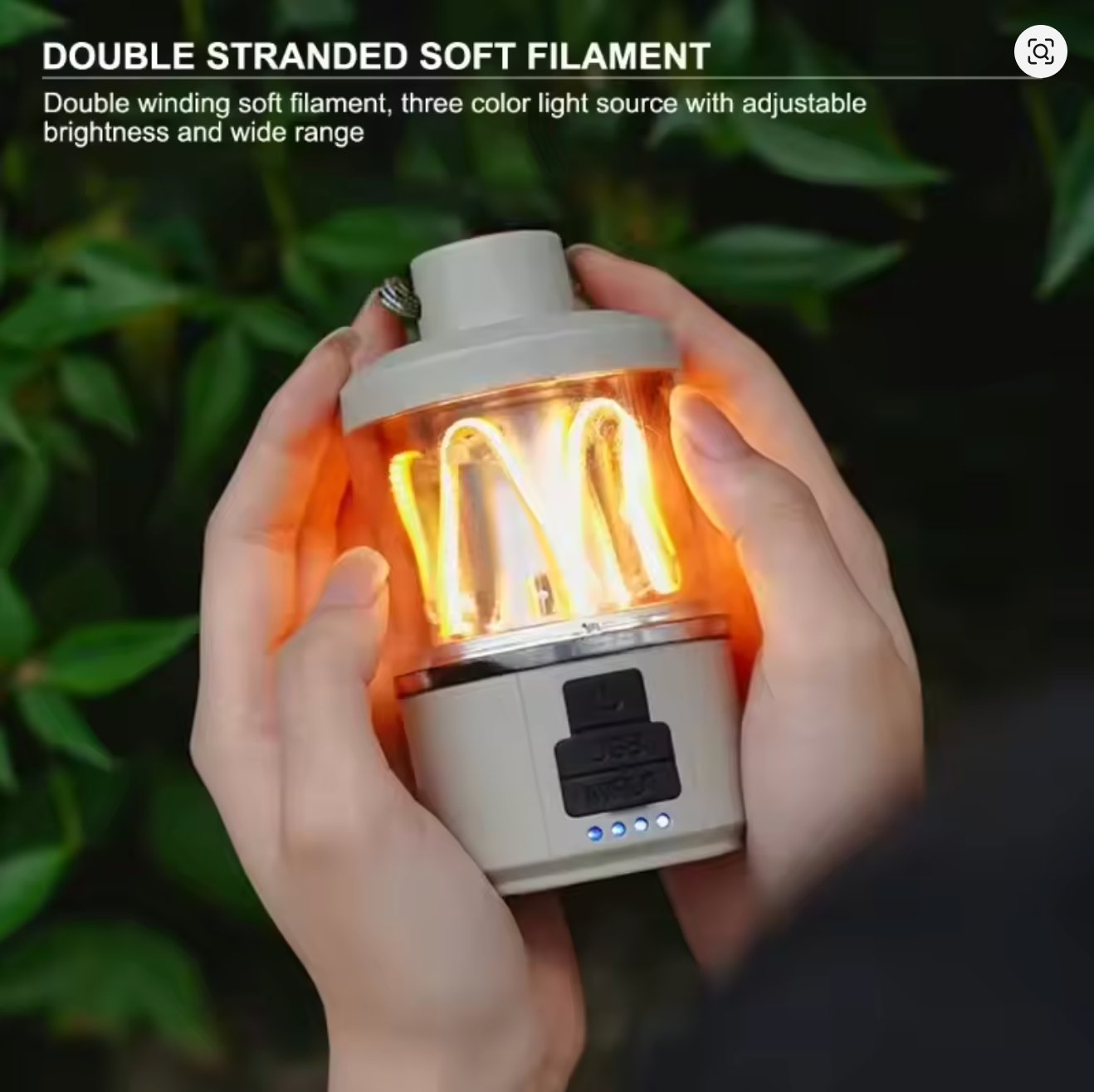 Solar-Rechargeable Camp Lantern | IPX7 Waterproof | 360° Magnetic Base