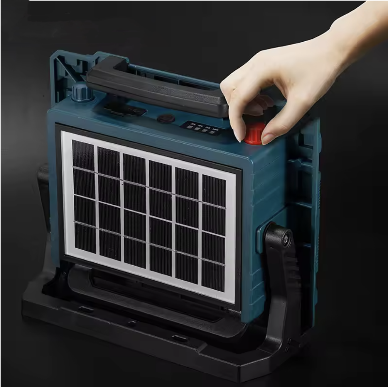 200W LED Solar Floodlight High Bright Outdoor Spotlight Rechargeable Portable Outdoor Camping Projector Work Light