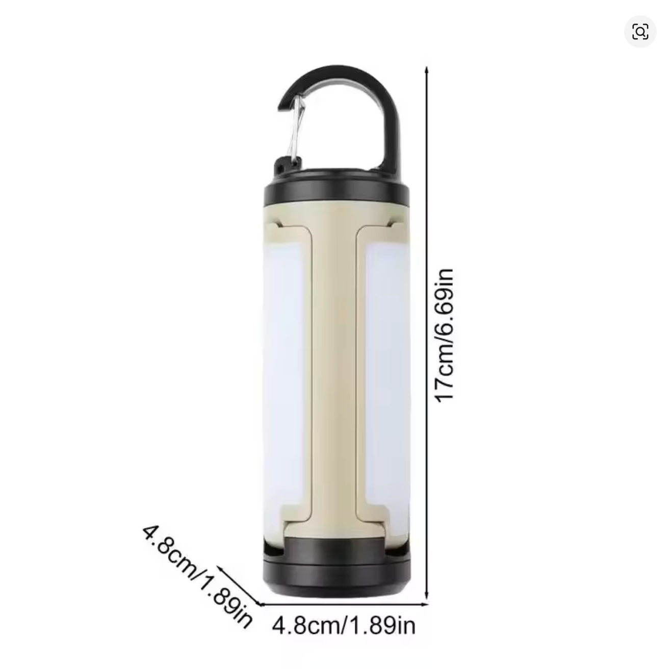 Portable Camping Lantern  6 Modes Adjustable Brightness Hanging Foldable 1200mAh Emergency Light Outdoor