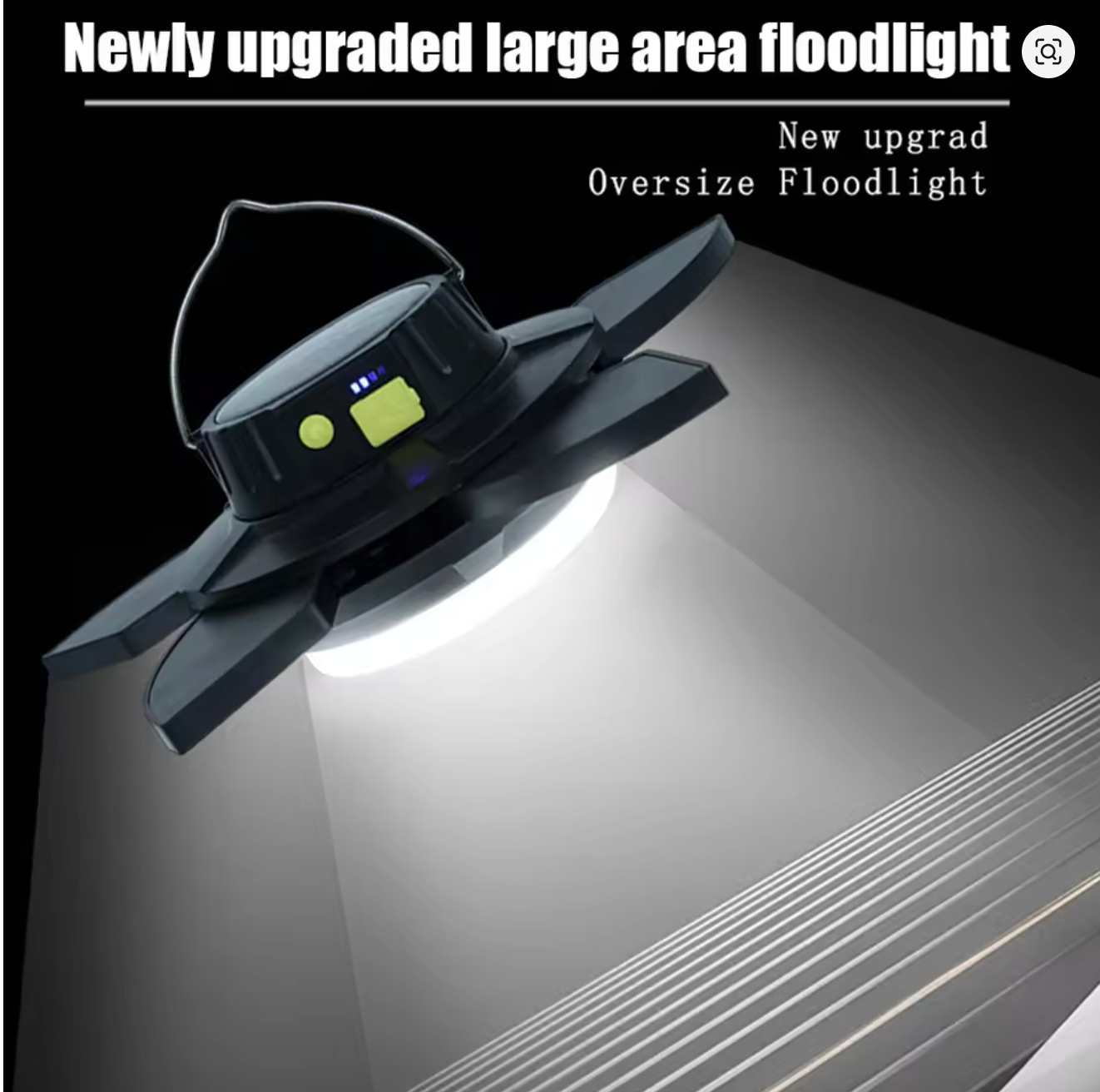 LED Camping Lamp 2000LM Outdoor Lighting for Travel Trips Car Repairing