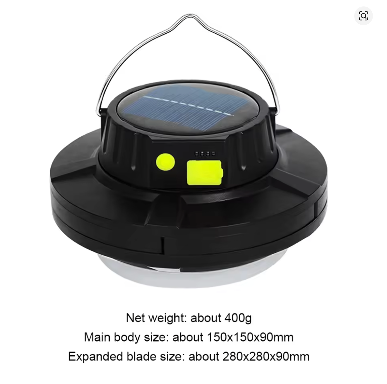 LED Camping Lamp 2000LM Outdoor Lighting for Travel Trips Car Repairing