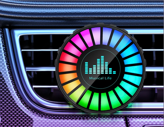 Car USB 5V Interior Air Outlet Aromatherapy Round Pickup Lamp RGB