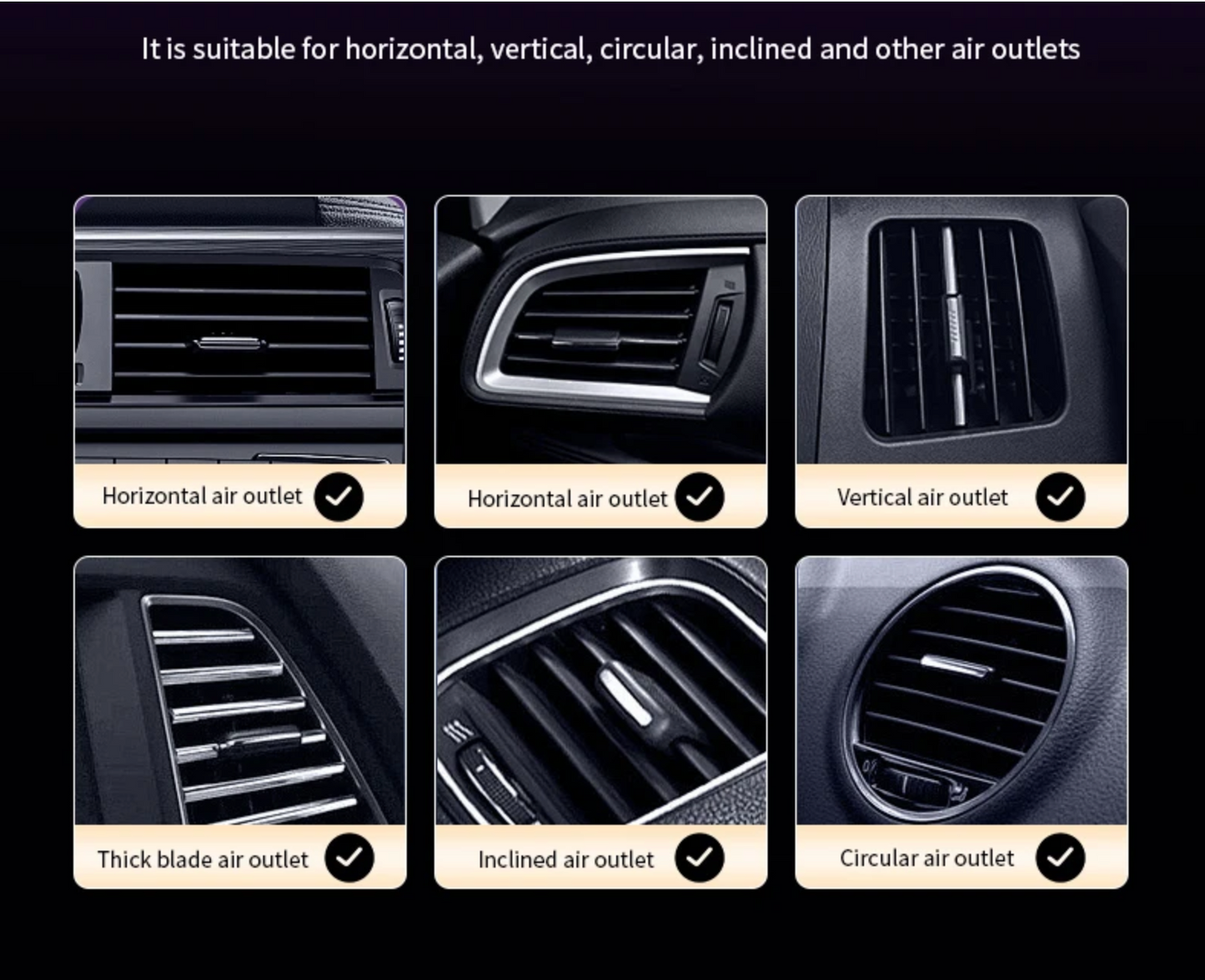 Car USB 5V Interior Air Outlet Aromatherapy Round Pickup Lamp RGB