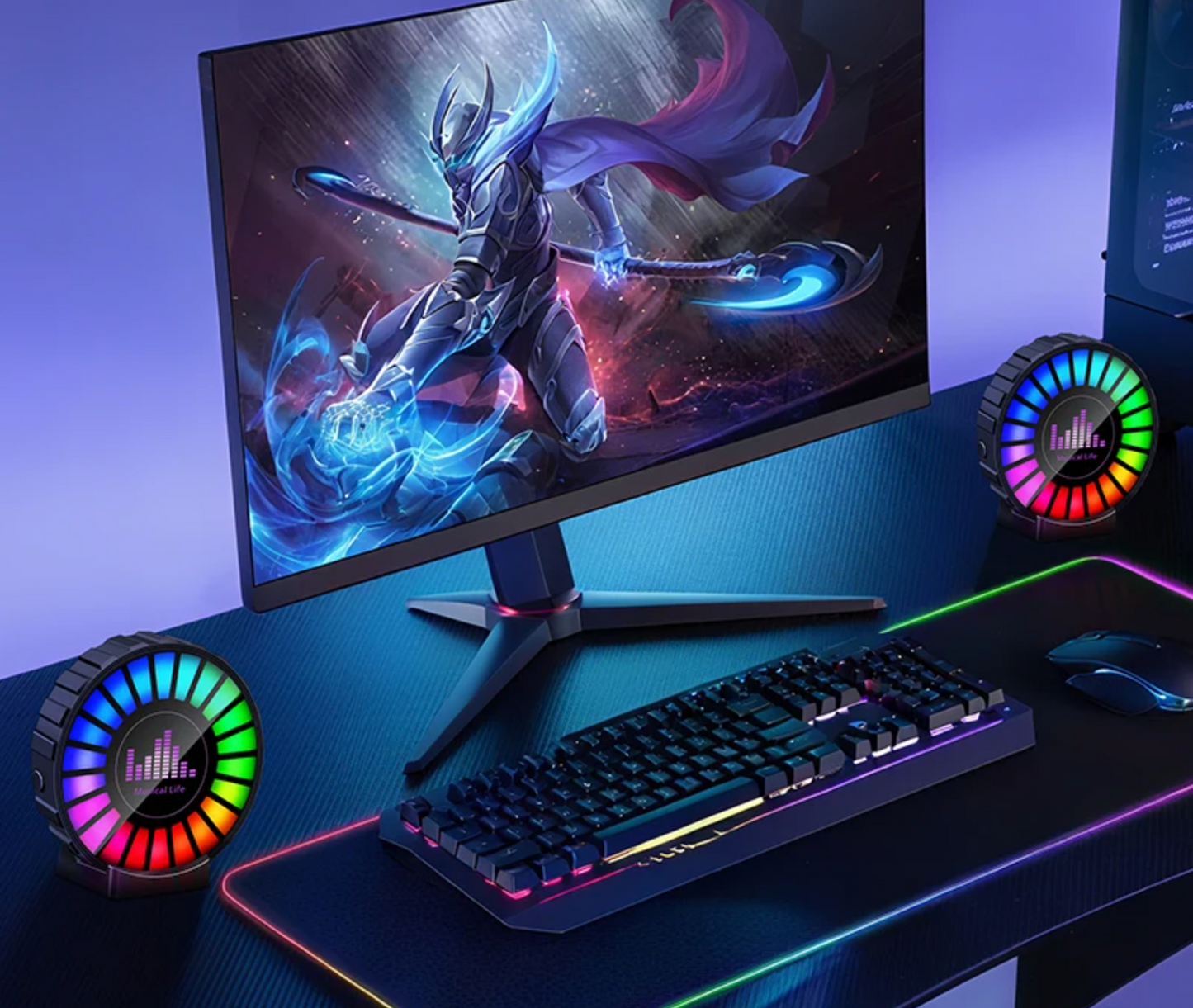 Car USB 5V Interior Air Outlet Aromatherapy Round Pickup Lamp RGB