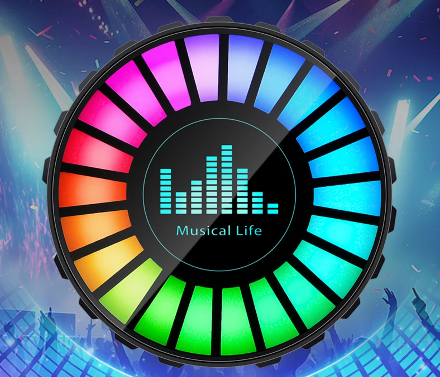 Car USB 5V Interior Air Outlet Aromatherapy Round Pickup Lamp RGB