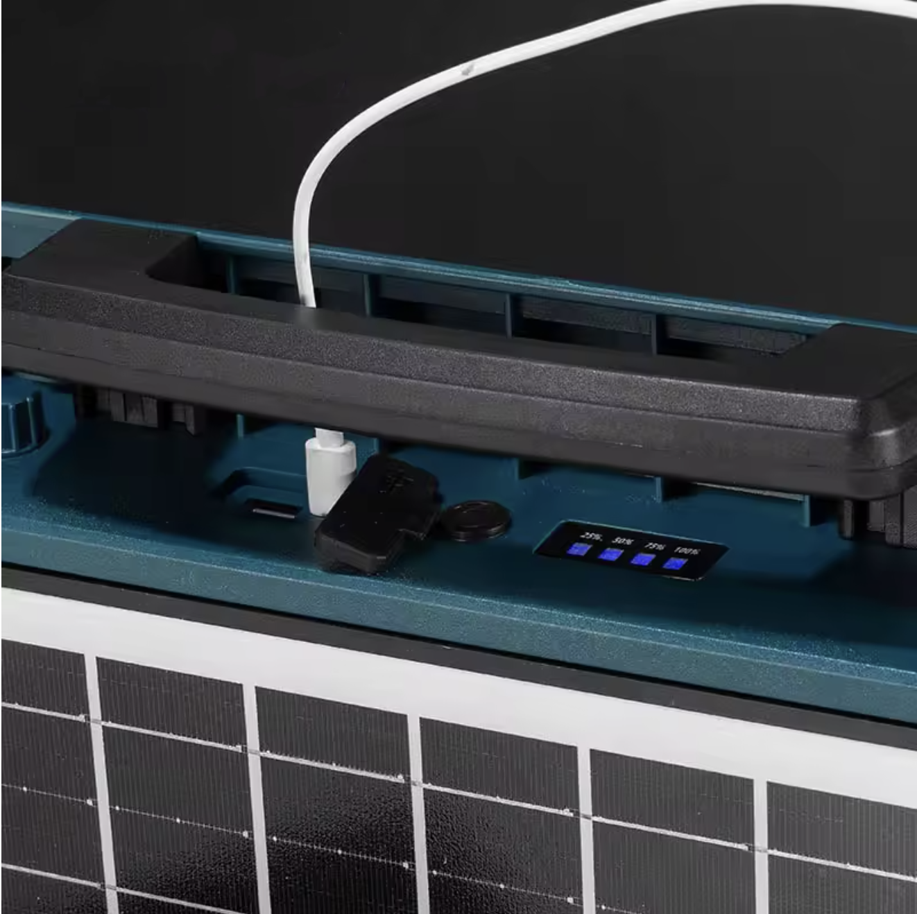 200W LED Solar Floodlight High Bright Outdoor Spotlight Rechargeable Portable Outdoor Camping Projector Work Light