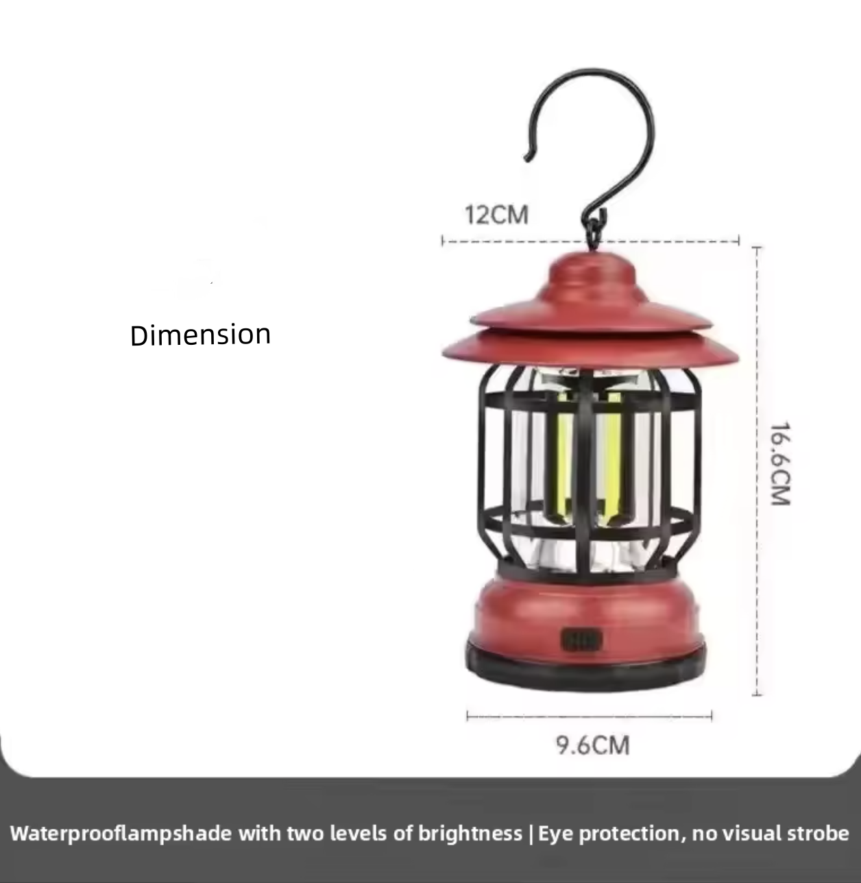 Camping Lantern Outdoor Hanging Light Vintage Style Tent Lighting Ideal for Camping And Stall Display