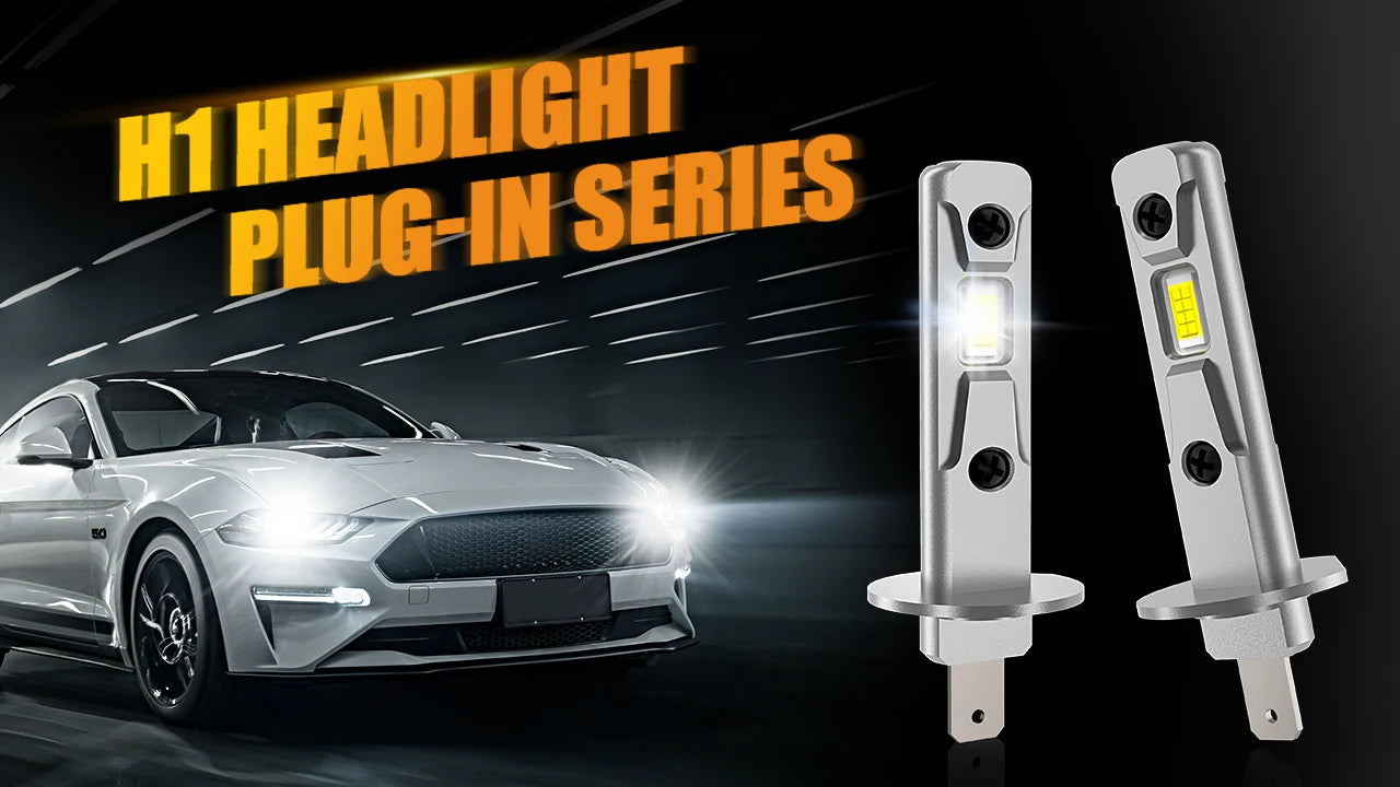 2PCS H1 LED Headlight Bulbs 12V/24V White/6000K