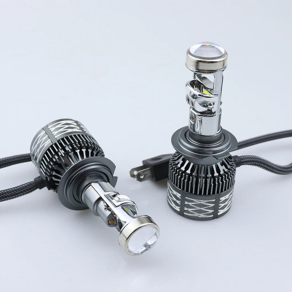 2PCS H11 LED Projector Lens Headlight Bulb - 6000K