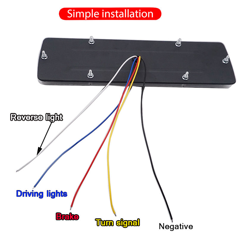 12V 24V Tail Lights Waterproof Brake Lights Waterproof 12V 24V LED Truck Brake Turn Tail Lights