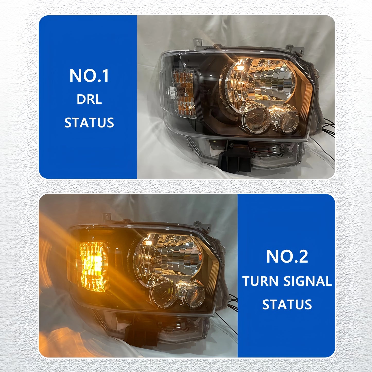 High Quality Modified LED Headlights for Toyota Hiace 200 Series 2005–2019