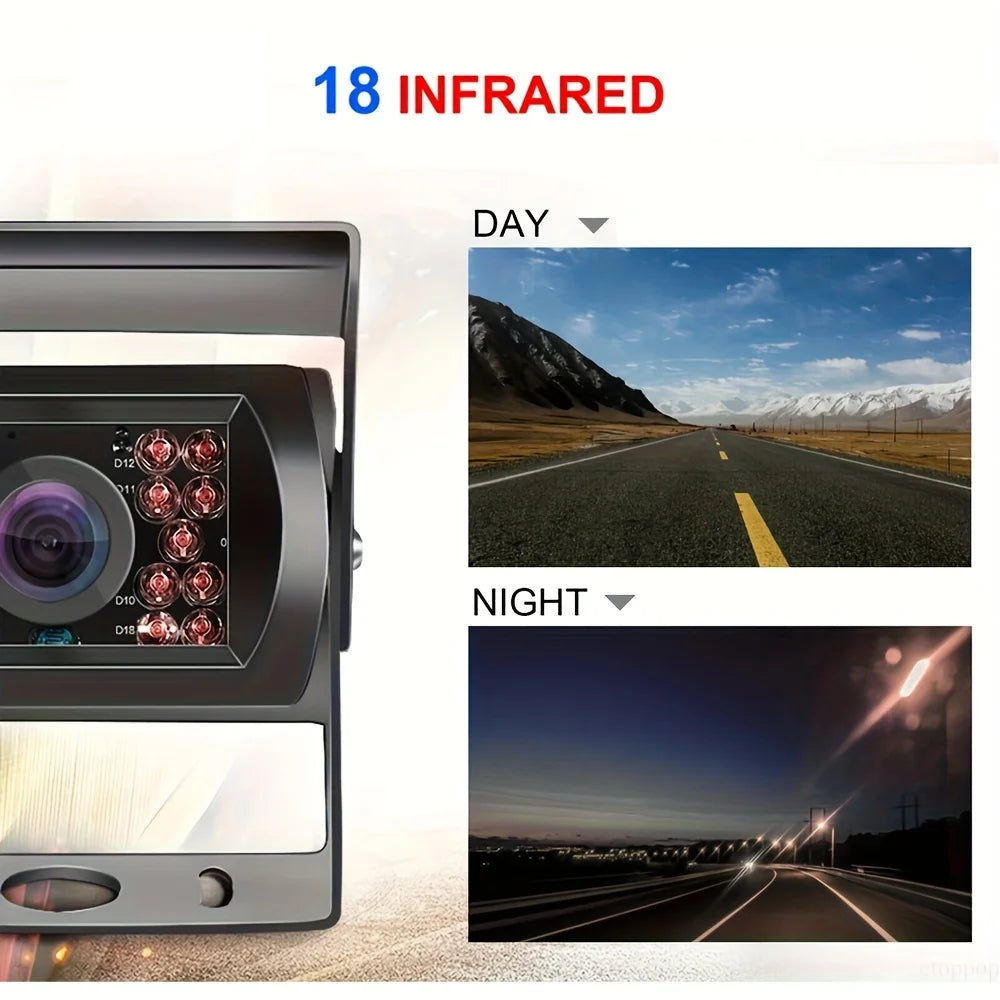 DC 12V-24V Truck/ Bus Night Vision Monitor Reversing Backup Camera waterproof