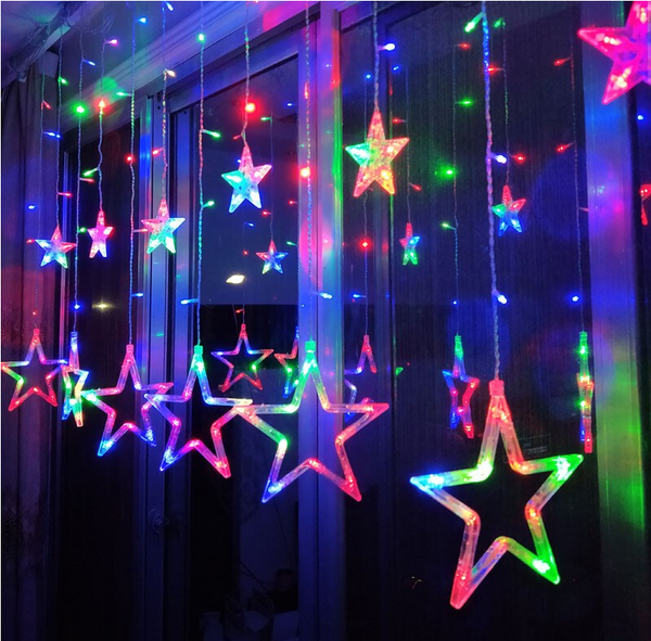 AC Powered Window Curtain String Light For Indoor Decoration