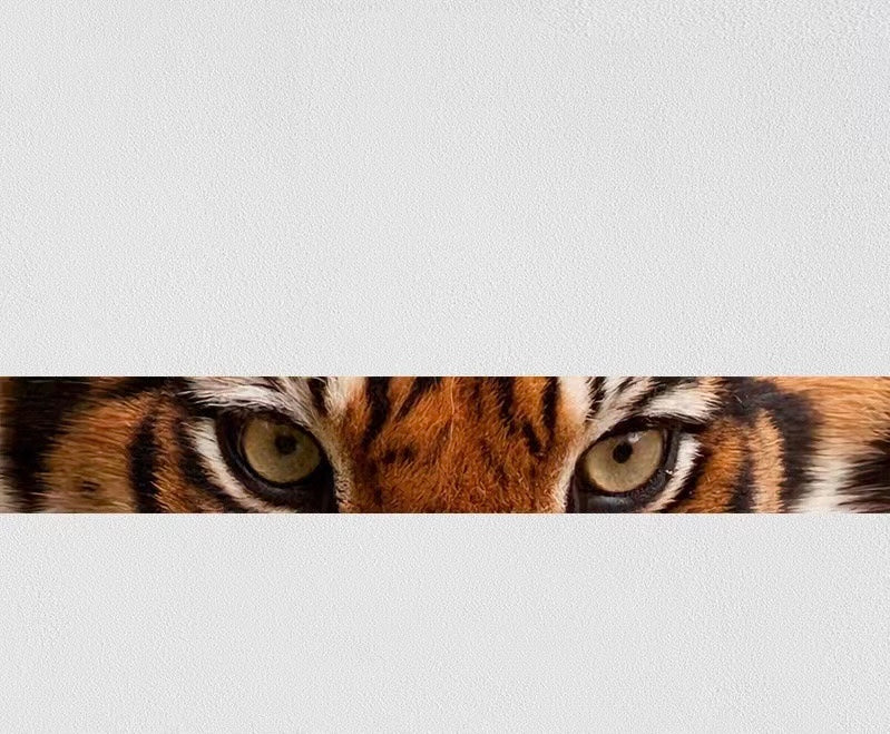 Car Front/Rear Sun Strip Visor Vinyl Decal Windshield Cast Film 3D Sticker-Tiger