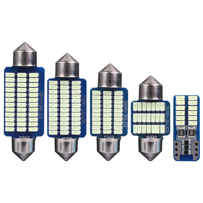 31mm 12V Bright Festoon LED Bulbs Dome Lights-Blue Color