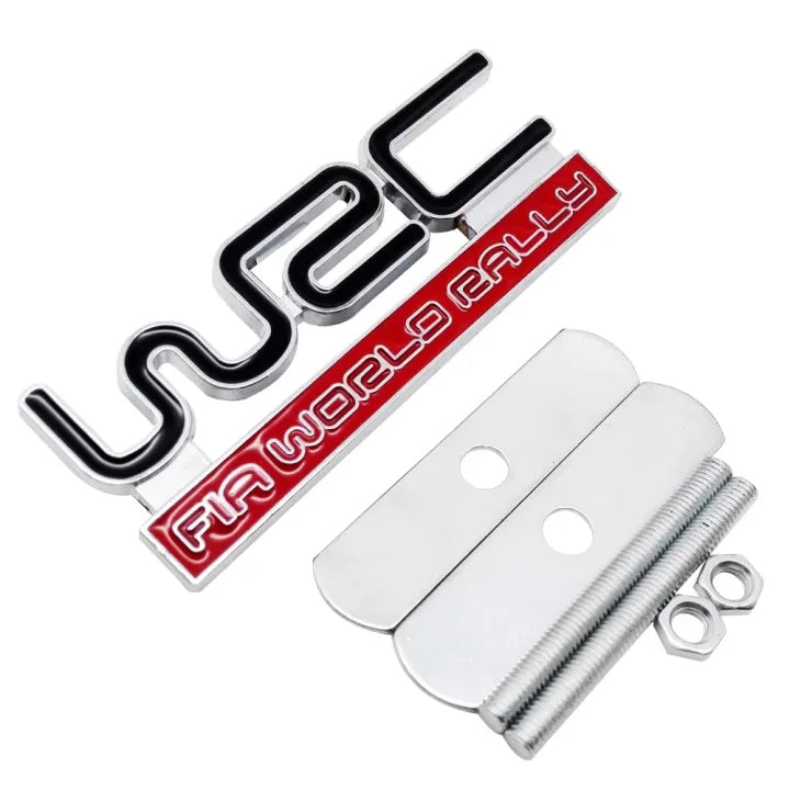 3D metal WRC logo Front grille