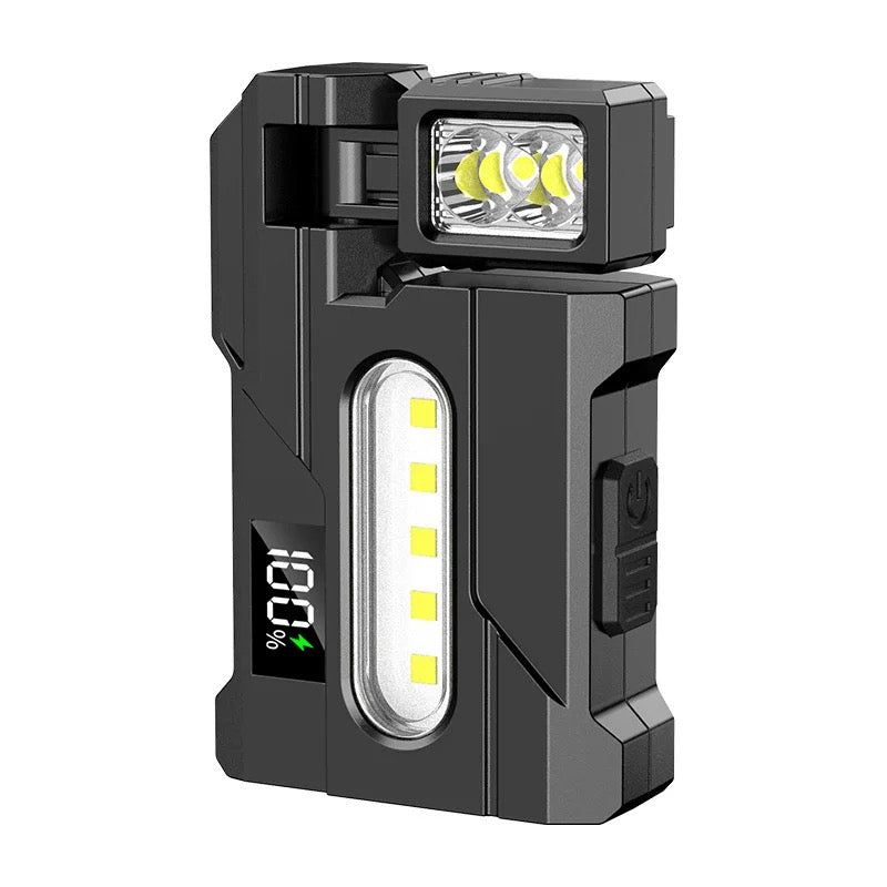 Multifunctional COB Flashlight Super Bright Powerful Pocket Torch Light
