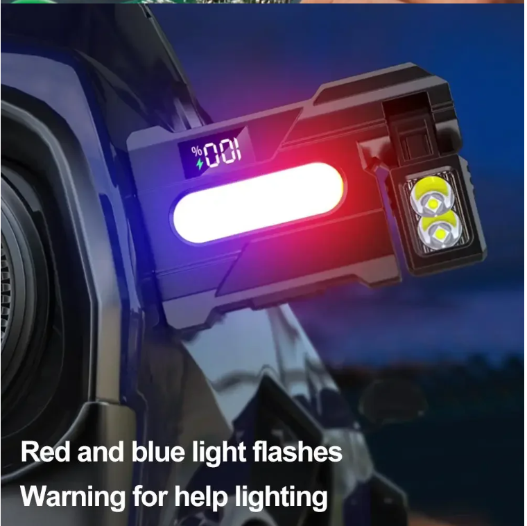 Multifunctional COB Flashlight Super Bright Powerful Pocket Torch Light