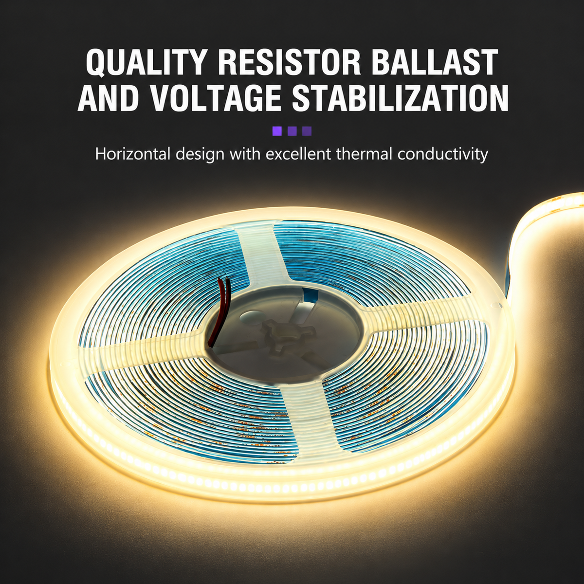 12V 10m COB 320LEDs/m Width 8MM Flexible Strip Light