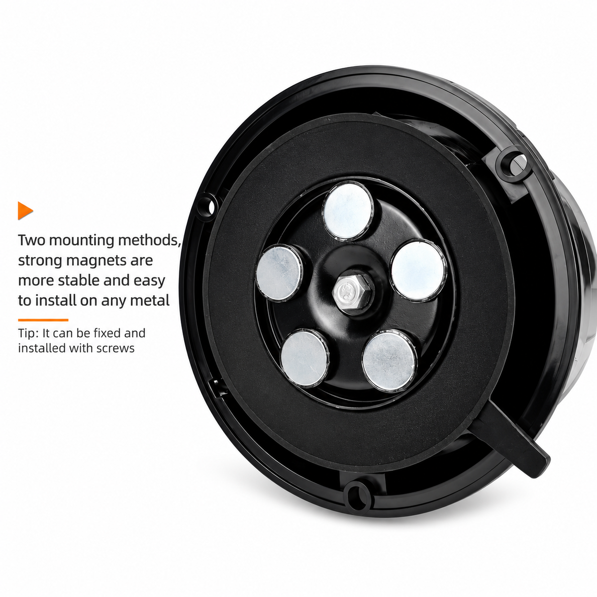 12-24V 36LED Amber Rotating Beacon Light – 12V/24V Magnetic Warning Strobe