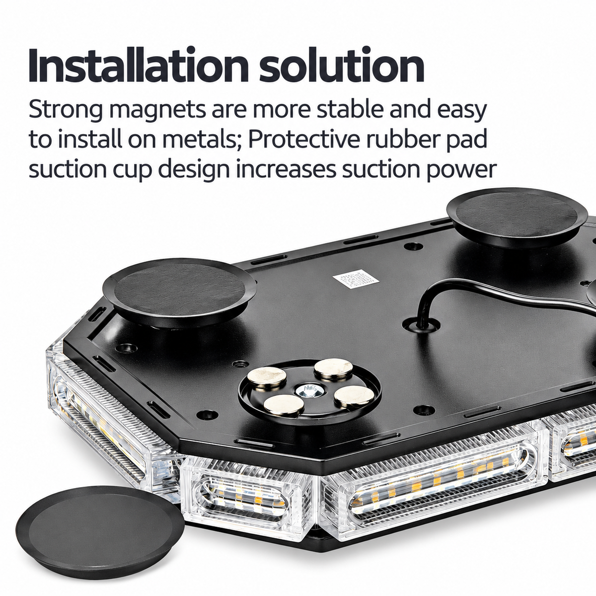 12-24V 72LEDs Magnetic Roof Strobe Light with Controller