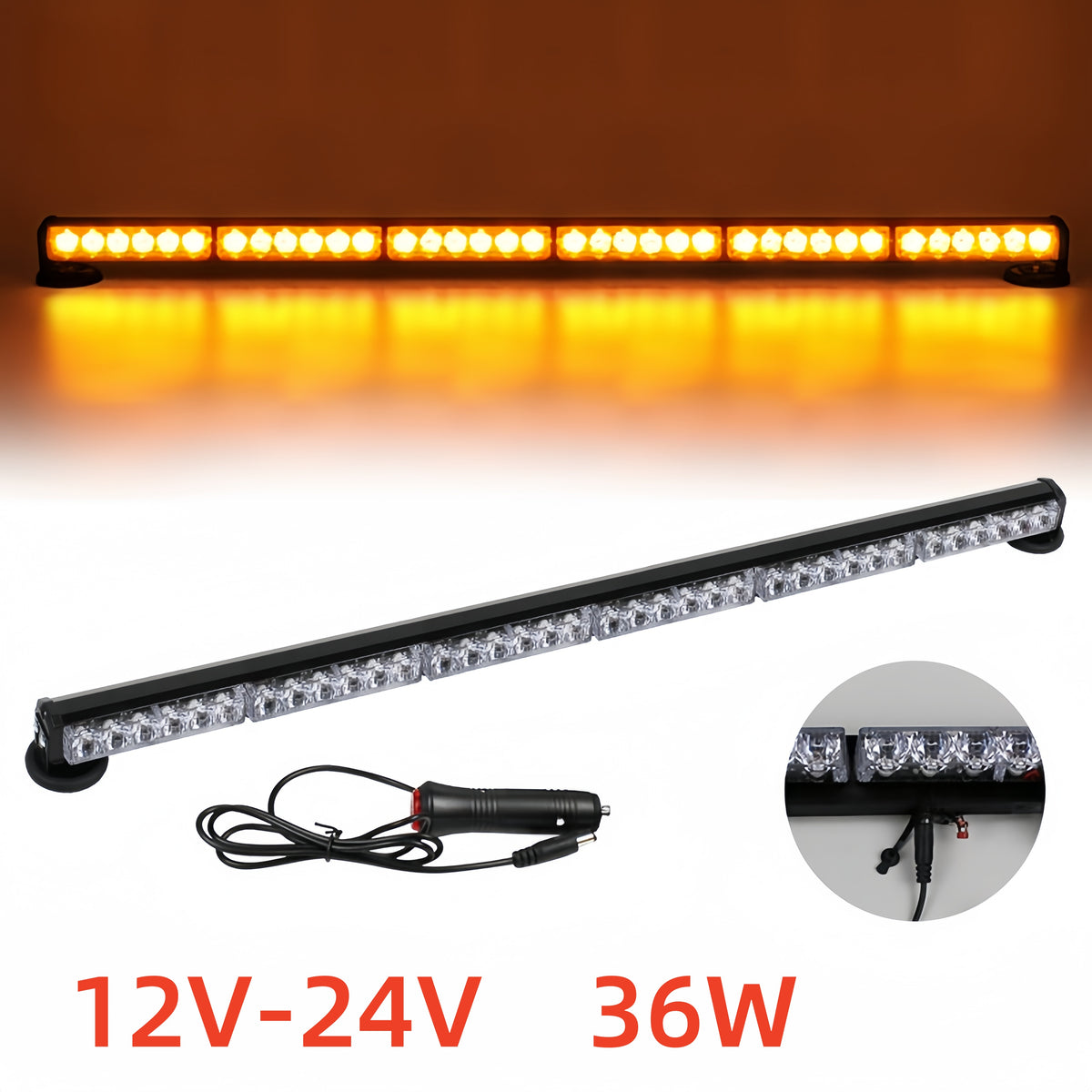 12V-24V 90cm Rechargeable LED Light Bar