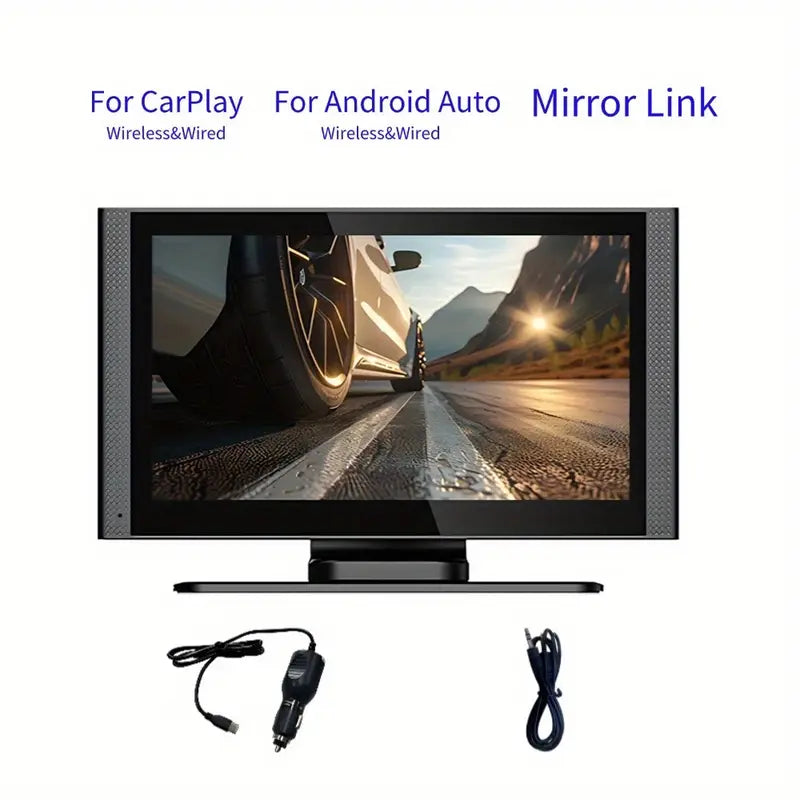 7" Hd Portable Car Stereo Touch Car Play Screen with Bluetooth Apple Carplay and Android Auto