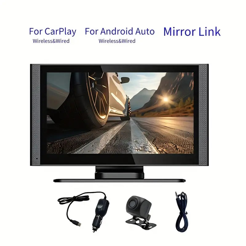 7" Hd Portable Car Stereo Touch Car Play Screen with Bluetooth Apple Carplay and Android Auto