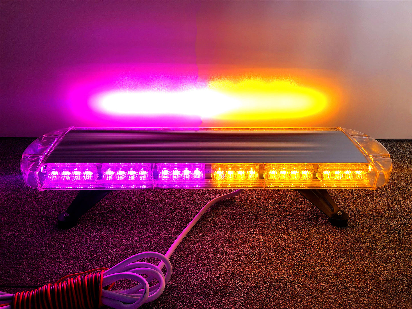 38"  72 LED Car Amber LED Emergency Strobe Light Warning Flashing Light Bar