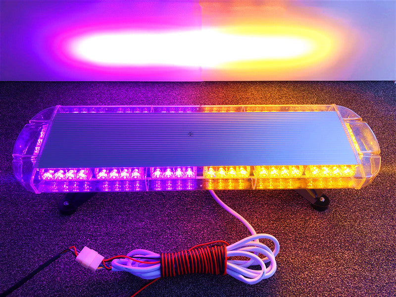 38"  72 LED Car Amber LED Emergency Strobe Light Warning Flashing Light Bar