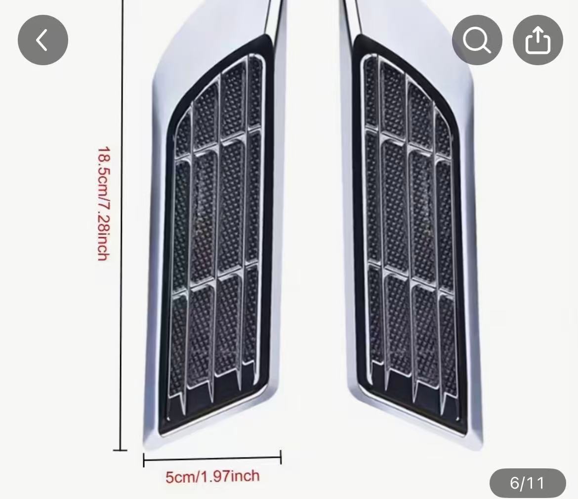 2pc Solar Powered LED car Vent Lights