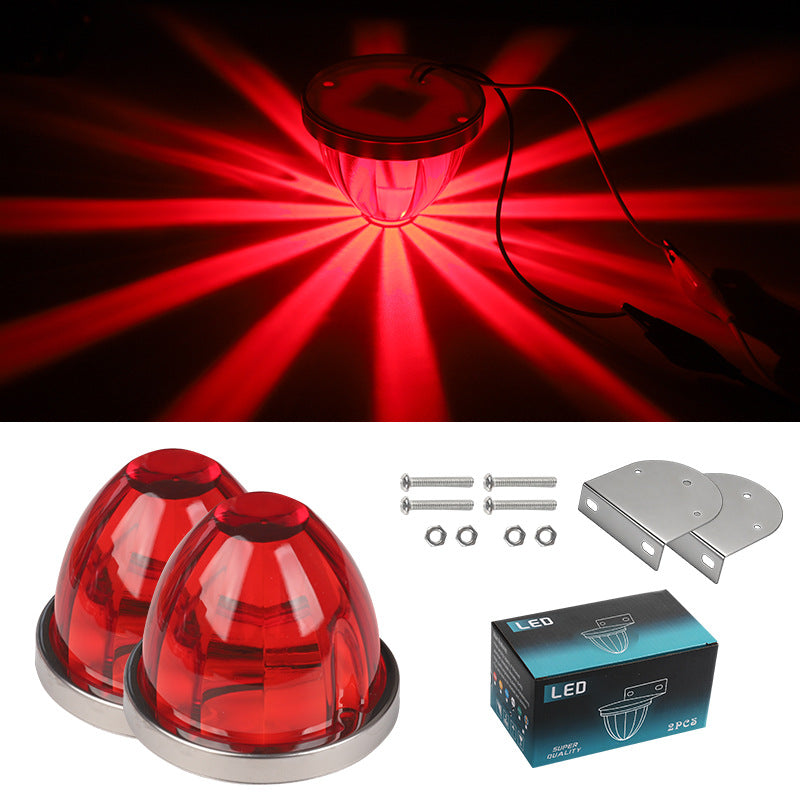 12V/24V Waterproof LED Side Marker Light – Vehicle Turn Signal & Warning Light