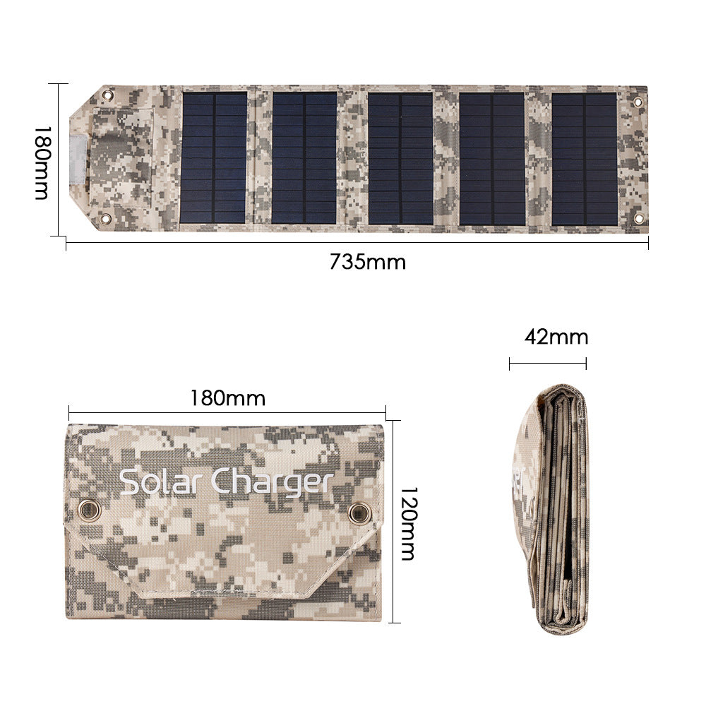 80W Foldable Solar Panel – Portable USB Charger for Phones, Camping & Hiking