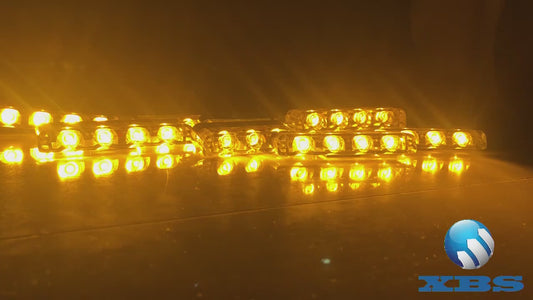 12V/24V 4X4 16 Led Car Strobe Flashing Light Amber