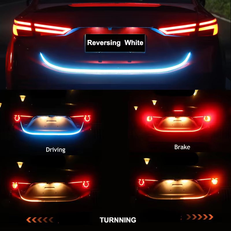 120cm Waterproof LED Tailgate Light Strip – 12V Brake, Turn & Reverse Signals