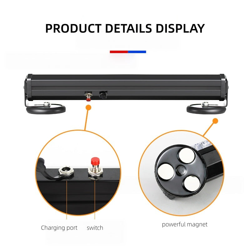 12V-24V 90cm Rechargeable LED Light Bar