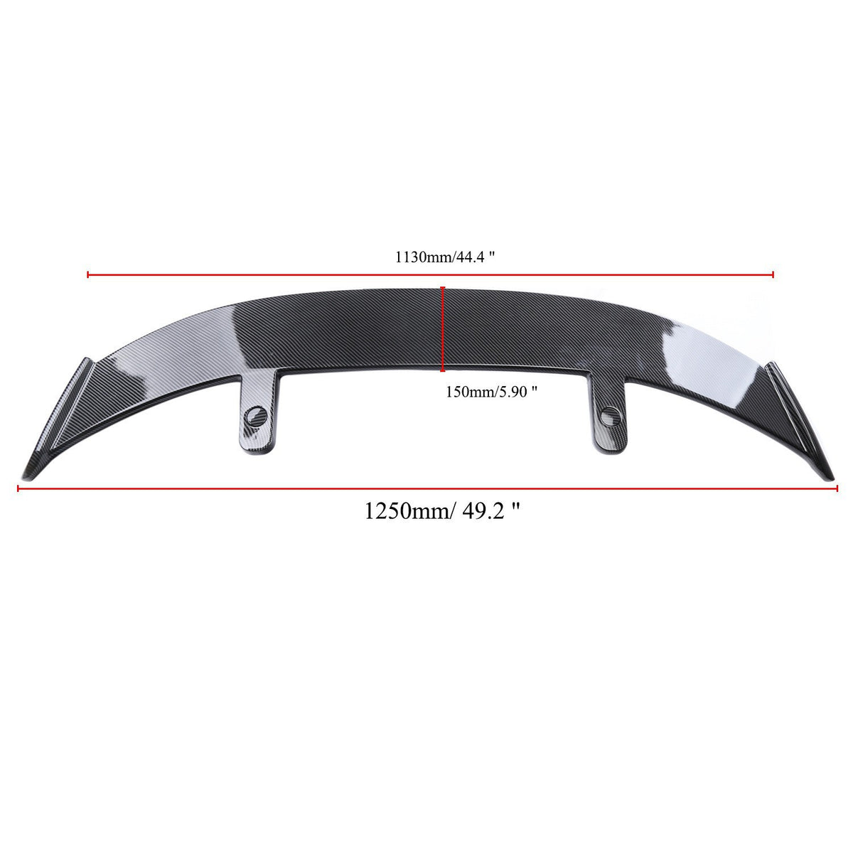 Universal Gloss Black ABS Rear Spoiler- for car